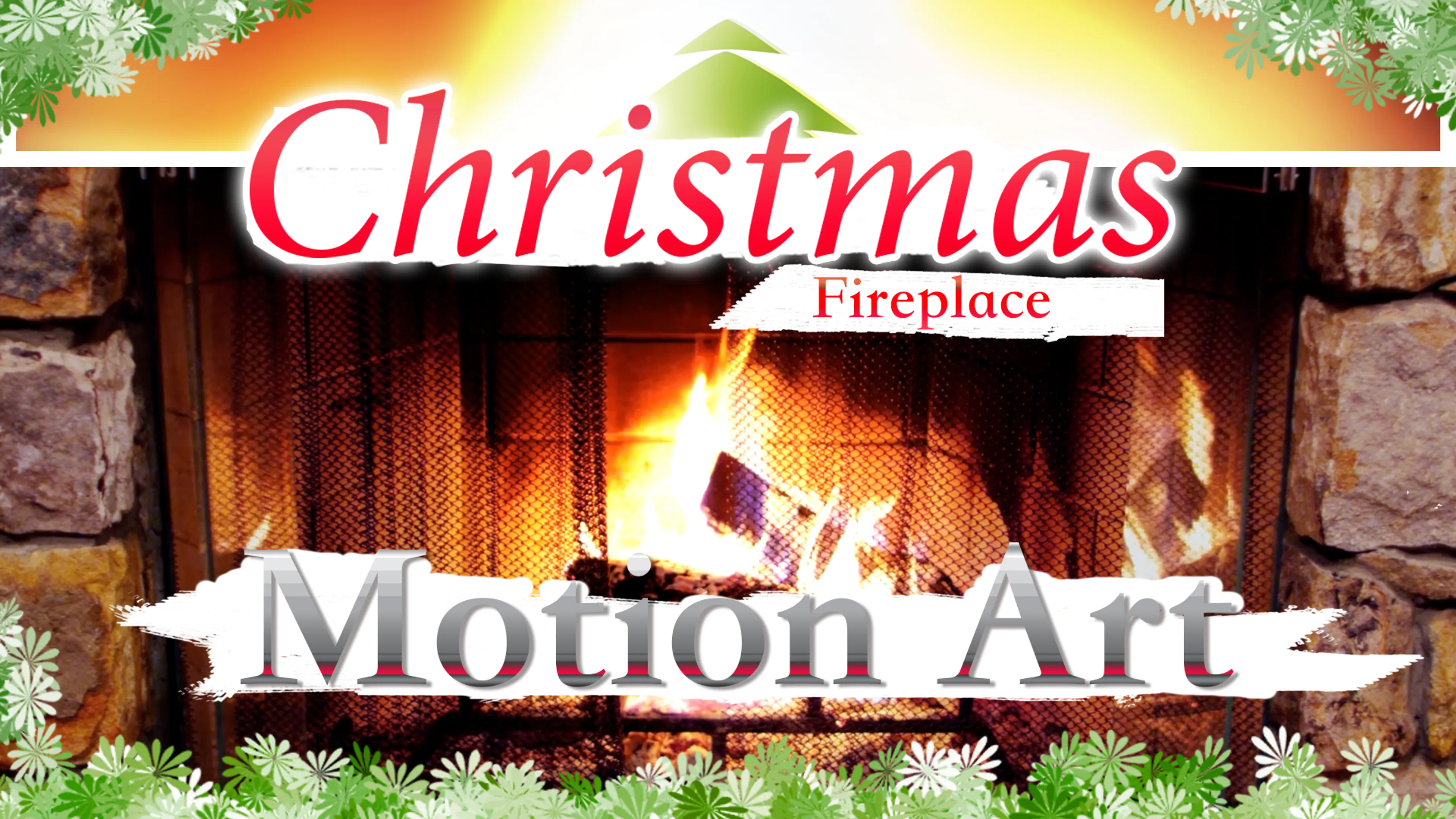 Christmas Fireplace Motion Art poster